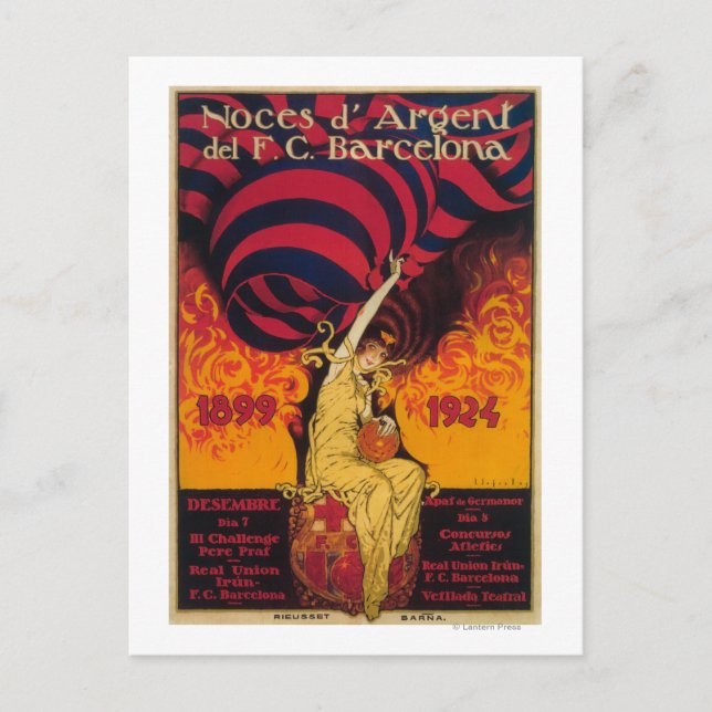 Soccer Promo Poster Postcard (Front)