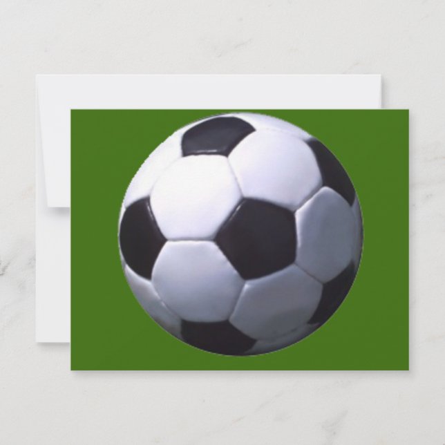 Soccer Real Football Invitation (Front)