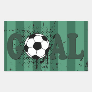 Soccer Rectangular Sticker