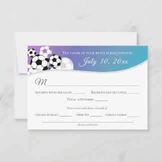 Soccer Response Card with Dinner Choice