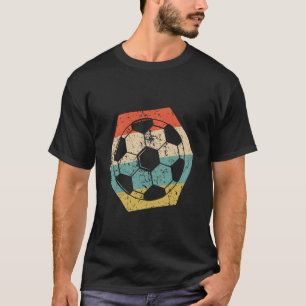 Soccer Retro Distressed Hexagon Ball T-Shirt