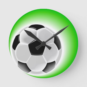 Soccer Round Clock