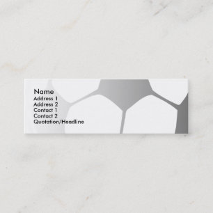 soccer : S : Mini Business Card