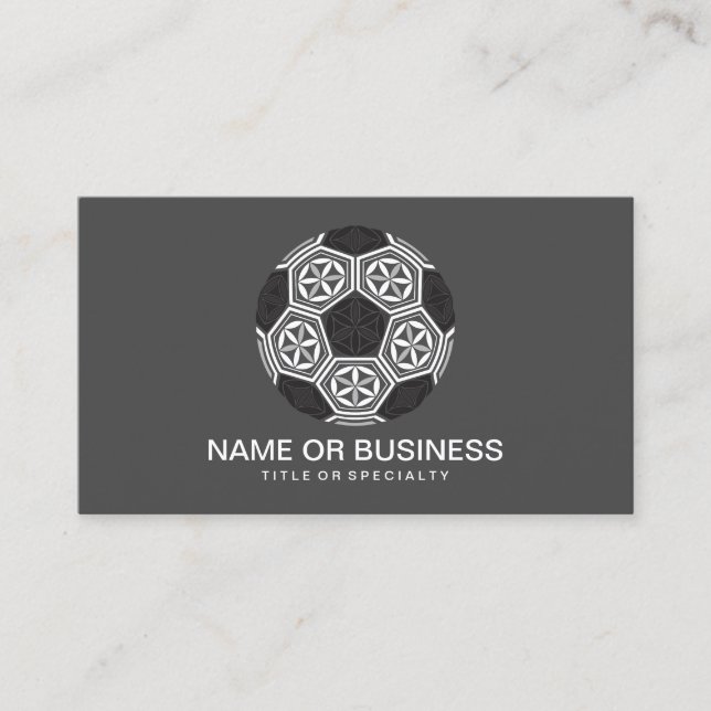 soccer sacred geometry business card (Front)