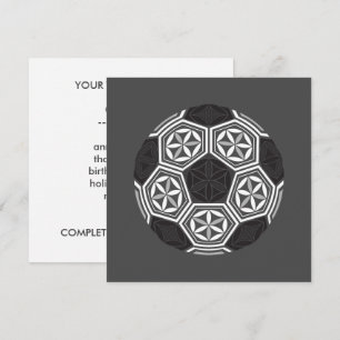 soccer sacred geometry invitation