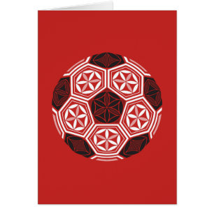 soccer sacred geometry red