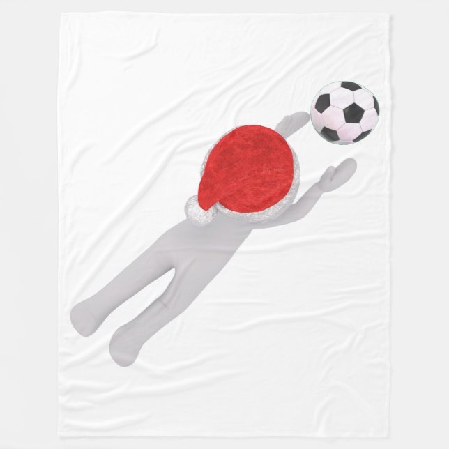 soccer santa claus blanket (Front)