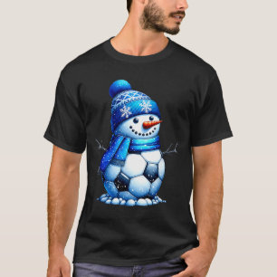 Soccer Santa Hat Snowman Xmas Funny Soccer Lover C T-Shirt