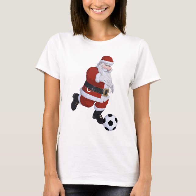 Soccer Santa Tee Shirt (Front)