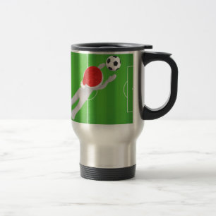 soccer santa travel mug