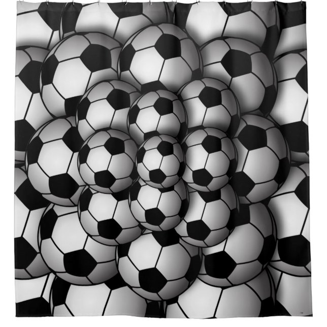Soccer Season Shower Curtain (Front)
