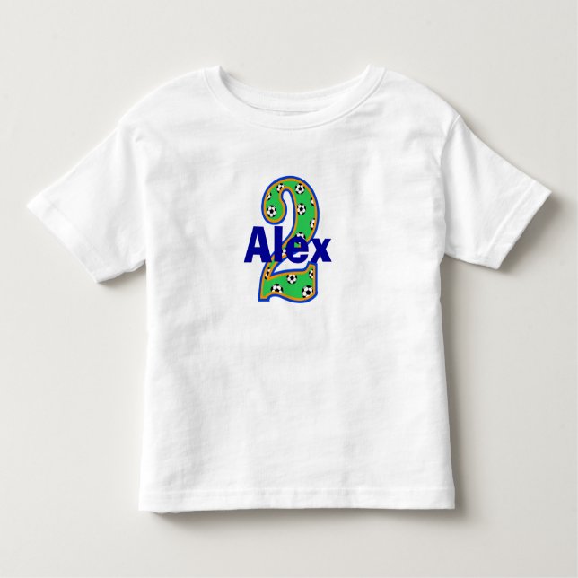 Soccer Second Birthday Shirt (Front)