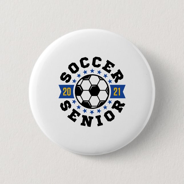 Soccer Senior 2021 6 Cm Round Badge (Front)