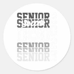 Soccer Senior Dad Cl Of 2025 Senior Dad Graduation Classic Round Sticker
