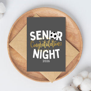 Soccer Senior Night Congratulations Card