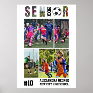 Soccer Senior Night Graduation Poster