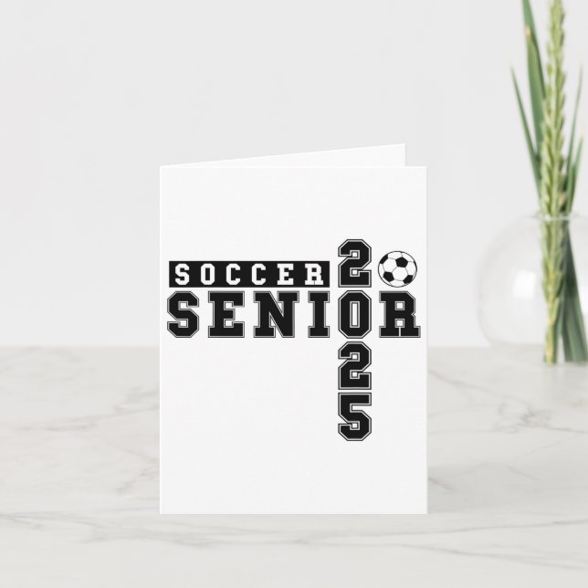 Soccer Senior Night Soccer Senior 2025 Graduation  Card (Front)