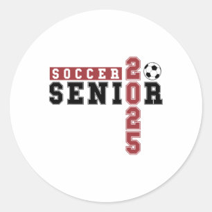 Soccer Senior Night Soccer Senior 2025 Graduation  Classic Round Sticker