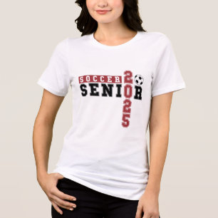 Soccer Senior Night Soccer Senior 2025 Graduation  Tri-Blend Shirt