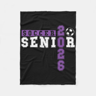 Soccer Senior Night Soccer Senior 2026 Graduation Fleece Blanket