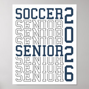 Soccer Senior Night Soccer Senior 2026 Graduation  Poster