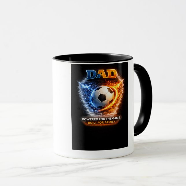 Soccer Shield Emblem Logo | Dynamic Sports Crest | Mug (Front Right)