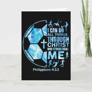 Soccer-shirt Christian I Can Do All Things Religio Card