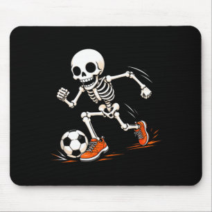 Soccer skeleton halloween costume boys kids  mouse pad