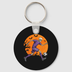 Soccer Skeleton Halloween Footll Spooky Boys Socce Key Ring