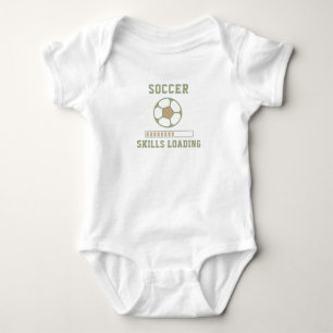 Soccer Skills Loading - Cute Soccer Baby Bodysuit