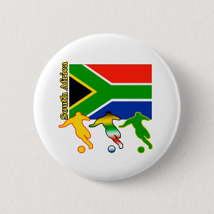 Soccer South Africa 6 Cm Round Badge