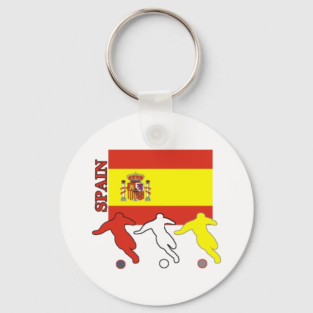Soccer Spain Keychain (Front)