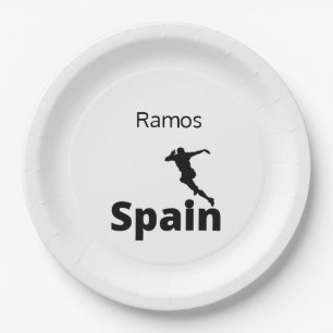 Soccer Spain     Paper Plate