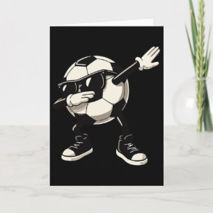 Soccer Sphere In Dabbing Dance Cool Sungles Footll Card