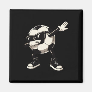 Soccer Sphere In Dabbing Dance Cool Sungles Footll Magnet