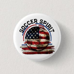 Soccer Spirit USA, American Pride Sports 3 Cm Round Badge