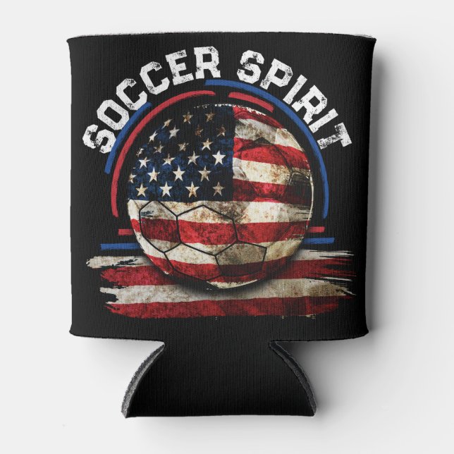 Soccer Spirit USA, National Football Soccer Can Cooler (Front)