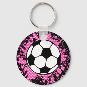 soccer splat. key ring