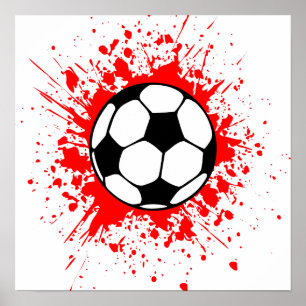 soccer splatz poster