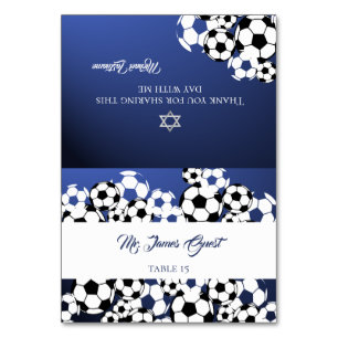 Soccer Sport Event Place Table Card