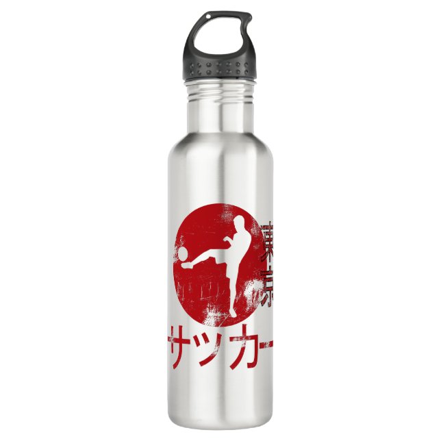 Soccer Sport Japanese Aesthetic Tokyo Flag Gift 710 Ml Water Bottle (Front)