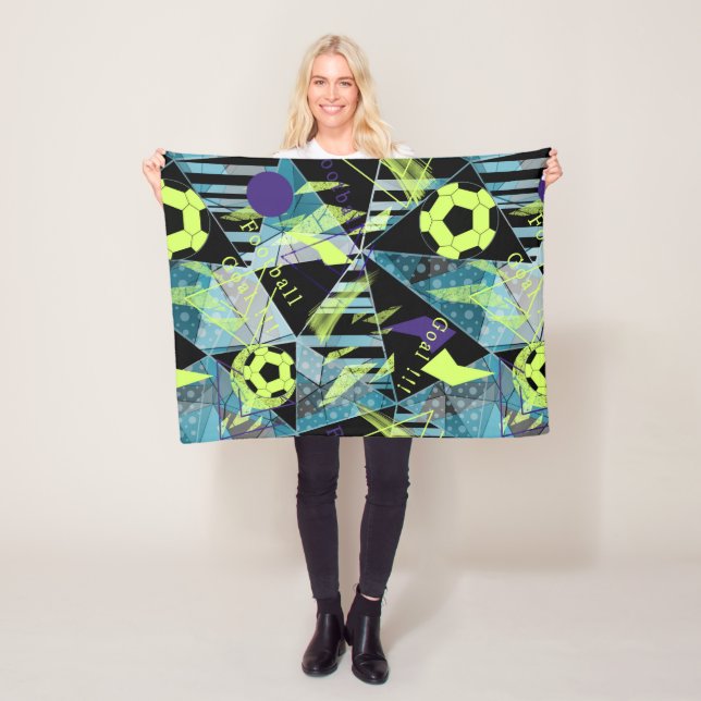 soccer sports ball game fleece blanket (In Situ)