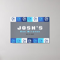 SOCCER Sports Bar Bat Mitzvah Sign In Board