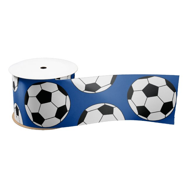 Soccer Sports Birthday Party Satin Ribbon (Spool)