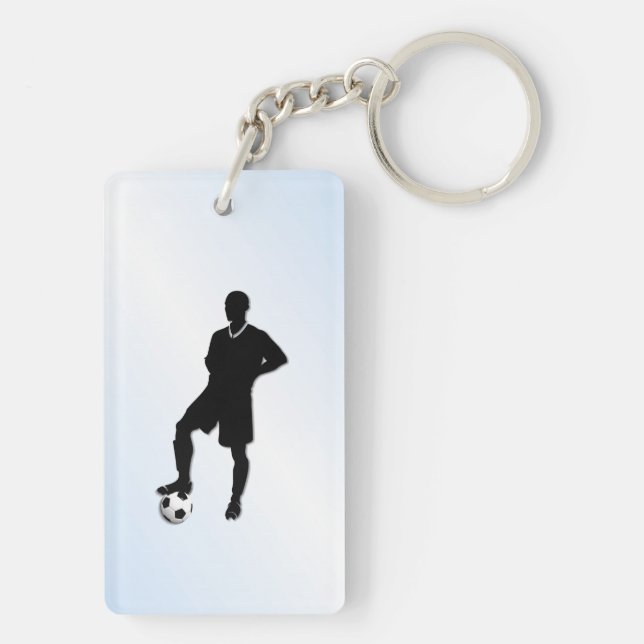 Soccer Sports Design Key Ring (Back)