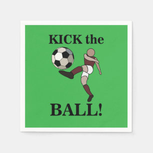 Soccer Sports Player Coach Birthday Party Napkin