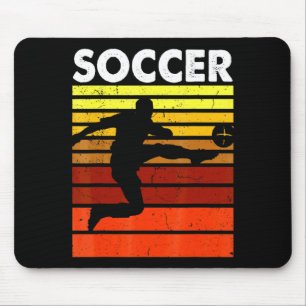 Soccer Sports Retro Vintage Soccer Player T Shirt Mouse Pad