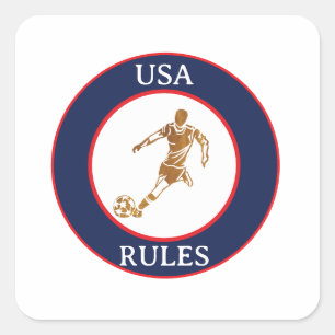 SOCCER SQUARE STICKER