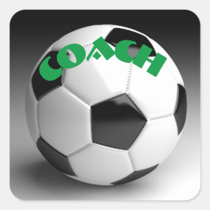 Soccer  square sticker