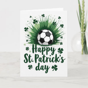 Soccer St Patricks Day Card